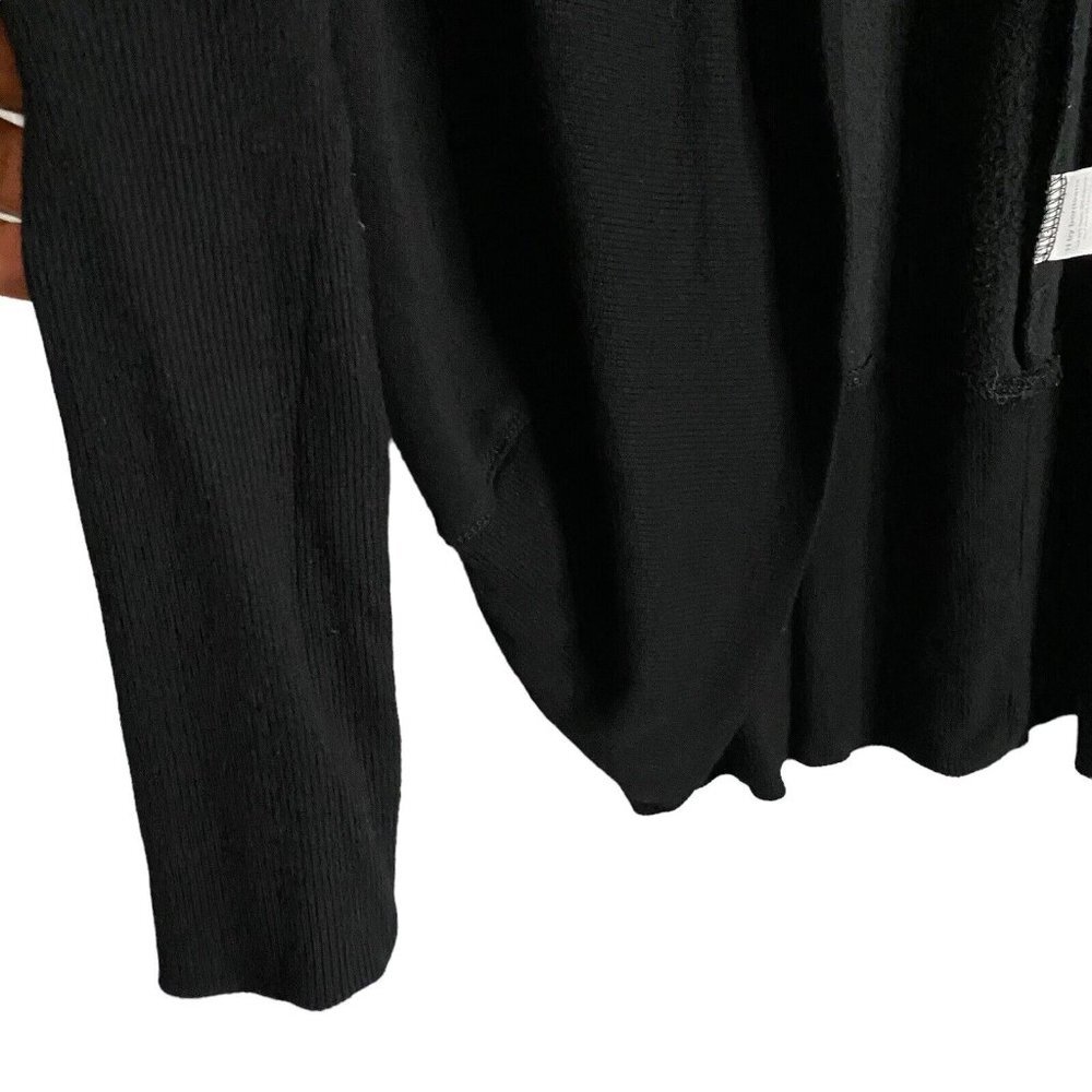 H by Bordeau Women's Black Open Front Cardigan Sz XS - Picture 4 of 7